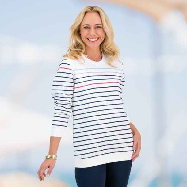sweater, stripe, cotton