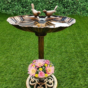 Bird Bath With Planter