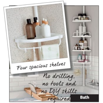 Adjustable Bathroom Corner Shelf - 3M