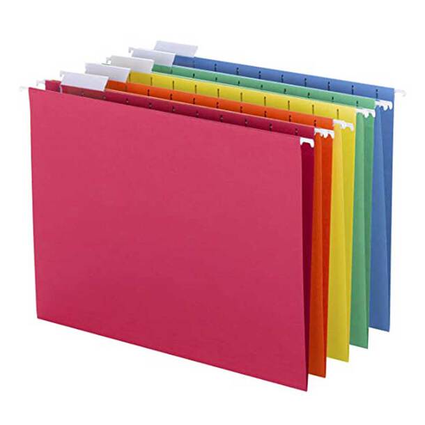 hanging, files, organised