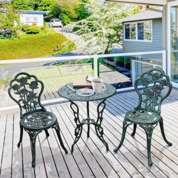 Three Piece Rose Bistro Set