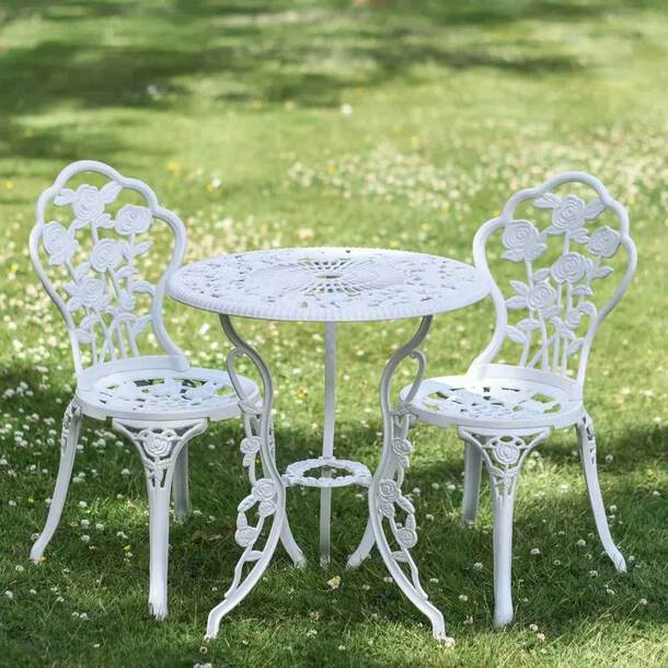 garden, patio, table, chair