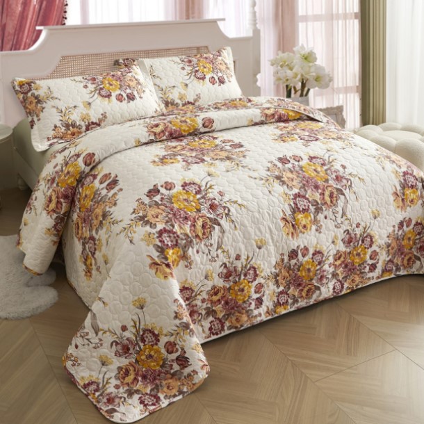 Bedspread, cotton, natural, washable