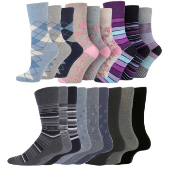 Gentle Grip Socks (Set of 9)