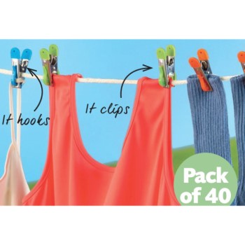 2-In-1 Wonder Pegs (Pack Of 40)