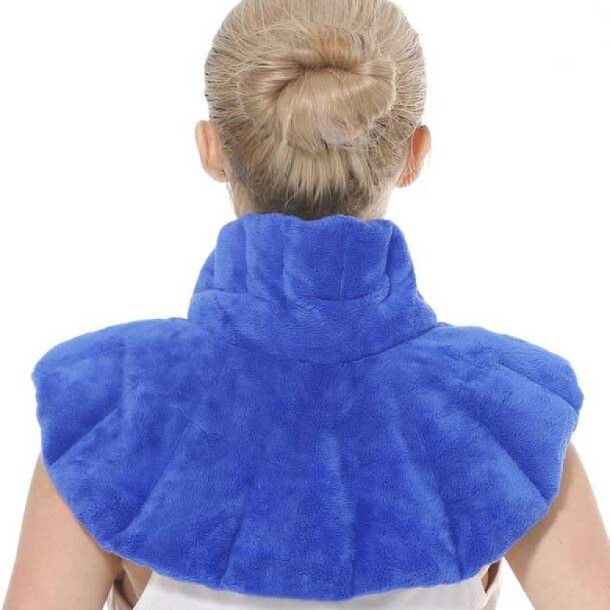 Microwavable Neck & Shoulder Heat Wrap - Blue
