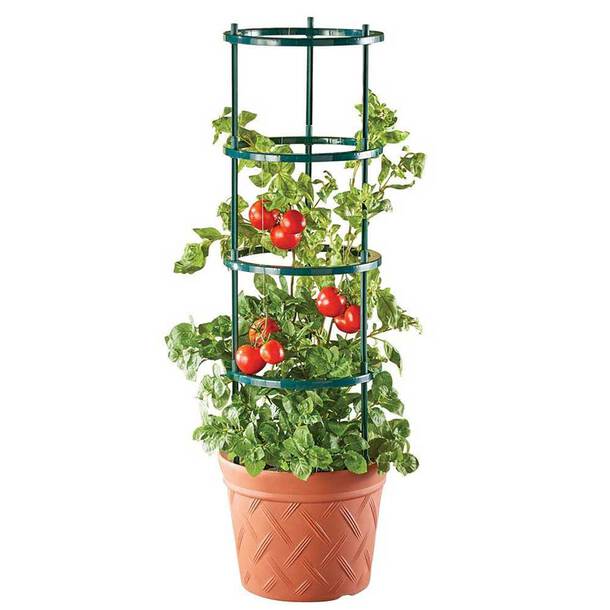 Plastic Planter with Trellis