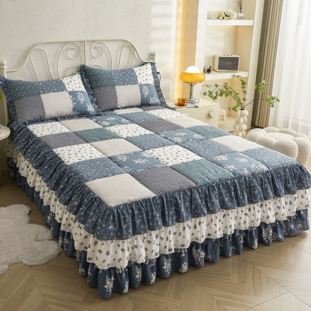 bedspread, cotton, patchwork