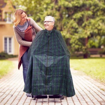 Wheelchair Raincoat - Tartan