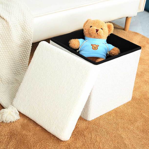 storage, ottoman, folding, padded