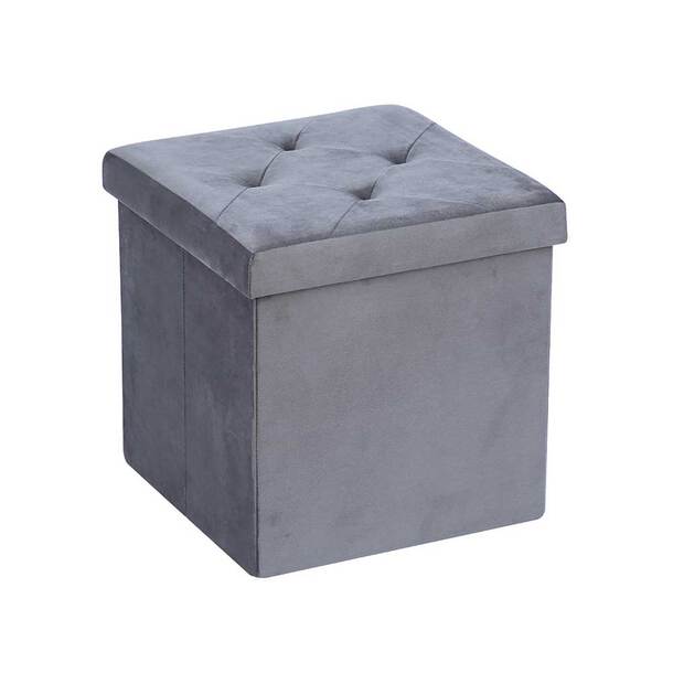 storage, ottoman, folding, padded