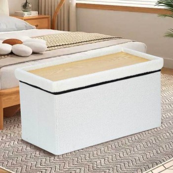 Folding Storage Ottoman