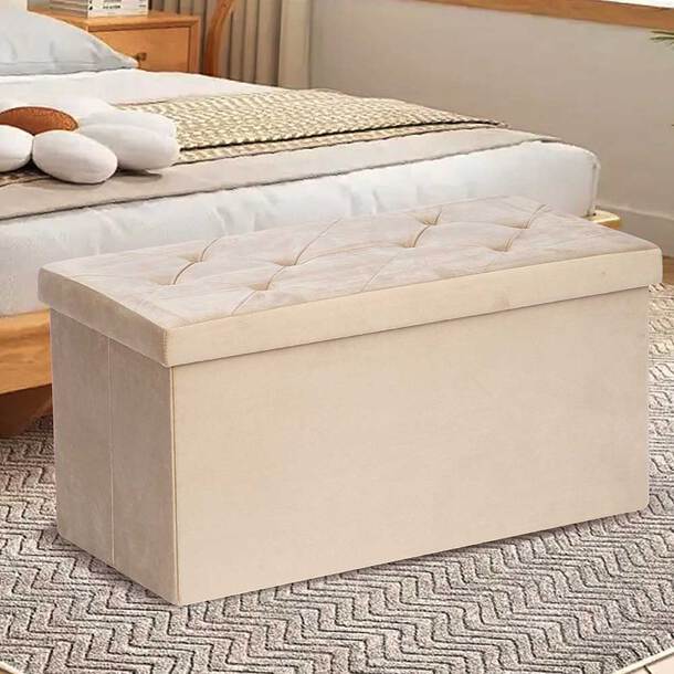 bench, storage, ottoman, folding
