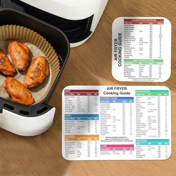 cooking, guide, air fryer, magnetic