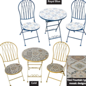 Mosaic Bistro Table and Chairs set
