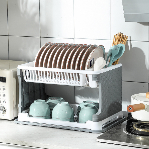 drainer, dishes, kitchen