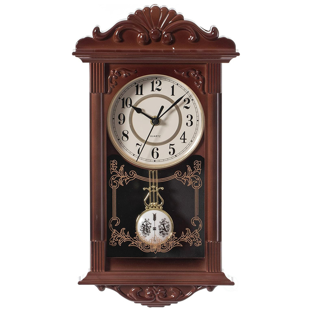 clock, vintage, time, pendulum