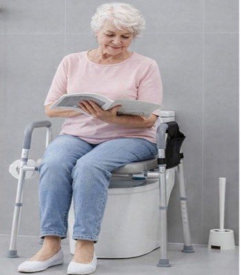Raised Toilet Seat with Handles