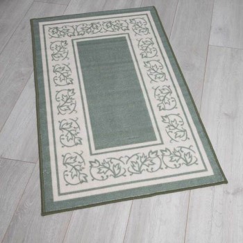 Floral Border Accent Rug